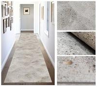 Tadi & Imperio1979 Alfombra vinílica PVC de diseño Digital Arena Marina para; salón, Cocina, Sala de Estar, entradas, baño o dormitorios con revés PVC Antideslizante y facíl Lavada Tonos beig.