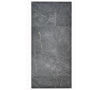 Tadi & Imperio1979 Alfombra Vinilo Antracita Dibujo marmol veteado para Cocina, Alfombra Vinilo para salón, Alfombra Oficina antidelizante con Detalles Gris.