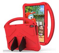 Tading Funda infantil para Lenovo Tab M10 P10 de espuma EVA respetuosa con los niños funda protectora con soporte para Lenovo Tab M10(TBX605L X605F) M10 HD (TBX505L X505F) P10(TBX705F X705L) rojo