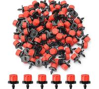 Tadipri De Riego, 50 Piezas De Rociadores De Riego Ajustables Kits De Sistema De Riego por Goteo Boquillas De Nebulización De Riego por Goteo De Micro Flujo para Jardines De Vegetales O Macizos