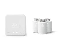 tado° Sensor de Temperatura Inalámbrico, Accesorio para los Cabezales Termostáticos Inteligentes, Instálalo Tú Mismo + Cabezal Termostático Inteligente, 3-Pack - Accesorio para Control de Habitaciones