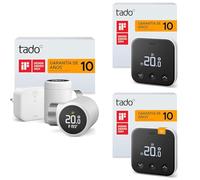 tado Termostato de radiador Inteligente Starter Kit con Bridge X, Termostato Inteligente X y Sensor de Temperatura inalámbrico X