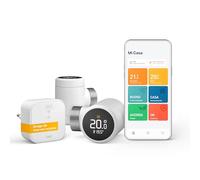 tado° Termostato de radiador inteligente tado° X, Starter Kit con Bridge X, aplicación y altavoz inteligente (Alexa, Siri, Google Assistant), instalación sencilla, no compatible con V3+