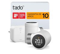 tado° Termostato de radiador inteligente tado° X, Starter Kit con Bridge X, aplicación y altavoz inteligente (Alexa, Siri, Google Assistant), instalación sencilla, no compatible con V3+
