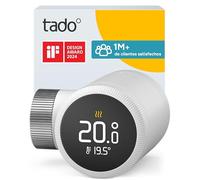 tado° Termostato de radiador inteligente tado° X, con aplicación y altavoz inteligente (Alexa, Siri, Google Assistant), ahorra energía y costes, instalación sencilla, no compatible con tado° V3+