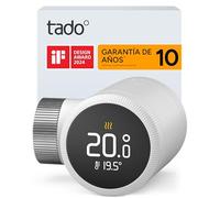tado° Termostato de radiador inteligente tado° X, con aplicación y altavoz inteligente (Alexa, Siri, Google Assistant), ahorra energía y costes, instalación sencilla, no compatible con tado° V3+