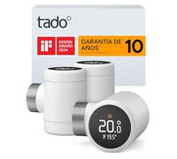 tado° Termostato de radiador inteligente tado° X: Pack Trío, aplicación y altavoz inteligente (Alexa, Siri, Google Assistant), ahorra energía, instalación sencilla, no compatible con tado° V3+