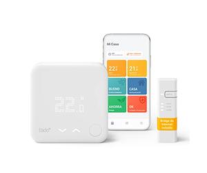 tado° Termostato Inteligente Cableado - Kit de Inicio V3+, Control inteligente de calefacción, fácil instalación, diseñado en Alemania, compatible con Amazon Alexa, Siri y Asistente de Google