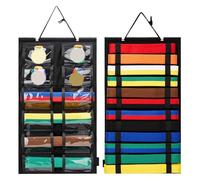 Tae Kwon Do Belt Display - Organizador de pared de fieltro para cinturón de lucha libre - Estante de almacenamiento de pared para ahorrar espacio, suministros para estudiantes de arte marcial para