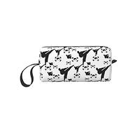 Tae Kwon Do - Neceser de viaje para cosméticos, estuche portátil para guardar brochas de tocador, estuche multifunción con cremallera, Como se muestra en la imagen, Talla única, Estuche de belleza