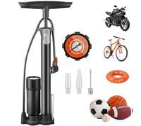 Taeku Bomba Bicicleta, Portátil Inflador Bicicletas 160PSI Hinchador Bicicleta para Ruedas con válvula Presta y Schrader para Deportivas Bolas Globos (Manometro)