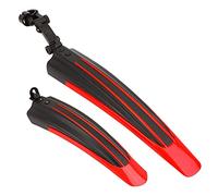 Taeku Guardabarros de Bicicleta, Universal Widen Guardabarro para Bicicletas Delantero y Trasero Defensa Bici contra Salpicaduras para Bicicleta de Carretera MTB (Rojo)