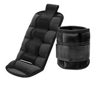 Taeku Pesas para tobillos, 1 par de bandas de peso ajustables para las piernas para mujeres y hombres, bandas de tobillo pesadas para fitness, gimnasio, caminar, correr, yoga (5 kg)