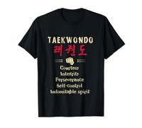 Taekwondo 5 principios, artes marciales WT/ITF Camiseta