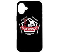 Taekwondo 5 principios de Artes Marciales ATA ITF Tae Kwon Do Regalo Carcasa para iPhone 16 Plus