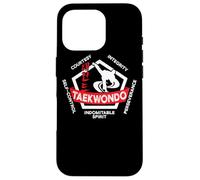 Taekwondo 5 principios de Artes Marciales ATA ITF Tae Kwon Do Regalo Carcasa para iPhone 16 Pro