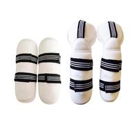 Taekwondo - Equipo de protección acolchado grueso para artes marciales, Muay Thai, unisex, adultos, niños, hombres, mujeres, protectores de piernas y brazos, talla S