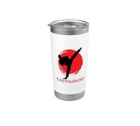 Taekwondo Essence Korean Martial Arts, Japanese USA Dojo Vaso térmico de acero inoxidable de doble pared