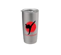 Taekwondo Essence Korean Martial Arts, Japanese USA Dojo Vaso térmico de acero inoxidable de doble pared