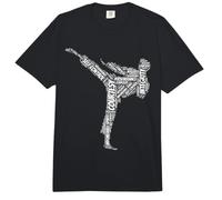 Taekwondo Fighter: 5 principios de Las Artes Marciales TKD Comfort Colors Adult Heavyweight T-Shirt