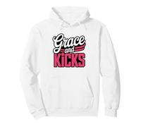 Taekwondo Girl Beauty Grace Powerful Kicks Humor Sudadera con Capucha