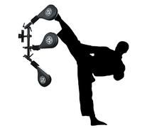 Taekwondo Kick Pad Target, paquete de 3 almohadillas de patada con soporte montado en la pared, almohadillas de golpe manos libres para tae kwon do karate, kickboxing y entrenamiento de artes