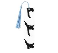 Taekwondo Martial Arts Printing - 5 marcapáginas de madera para hombres y mujeres, marcapáginas geniales, marcadores de libros para leer los amantes de los libros