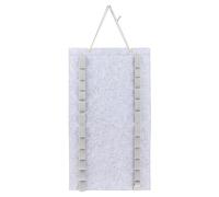 Taekwondo - Organizador de almacenamiento para cinturones de karate, judo, artes marciales mixtas, 13.7 x 24.8 pulgadas, material de tela de fieltro, color gris