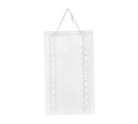 Taekwondo - Organizador de almacenamiento para cinturones de karate, judo, artes marciales mixtas, 13.7 x 24.8 pulgadas, material de tela de fieltro, color blanco