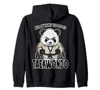 Taekwondo Panda, Todo lo Que Quiero Hacer es un Lindo Oso Sudadera con Capucha