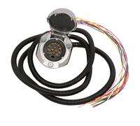 Taesayl Enchufe Remolque 13 Pines con Cable Impermeable De 2 M, Arnés Pre-cableado De 13 Hilos, Norma ISO 11446, para Remolque, Caravana Y Vehículos Comerciales