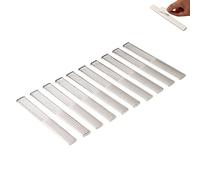 TAEUYYM 10 x Catadioptrico Blanco Adhesivo Remolque Rectangulares, Reflectores para Remolque Blanco Adhesivo, Reflectores Blanco Adhesivo, para Camión RV Caravana Remolque Tractor(Blanco)