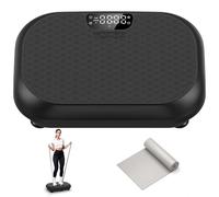 Taevno Placa de vibración para pérdida de peso, agitador de cuerpo completo, placas de vibración de drenaje linfático, placa vibratoria para mujeres y hombres, capacidad de 450 libras, plataforma de