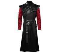 Taeyue Disfraz de cosplay para hombre, gabardina, príncipe demonio, Halloween, carnaval, chaqueta larga, talla L