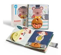 Taf Toys Fantasy Busy Book. Libro de actividades para bebés, libro de tacto y tacto de tela suave para niños pequeños. Tablero ocupado Montessori. Juguete de desarrollo de aprendizaje temprano, juego