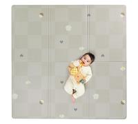 Taf Toys Fold & Play - Alfombrilla de espuma reversible para juegos, ultraduradera, impermeable, superficie acolchada, plegable, ideal para bebés y niños pequeños, 140 x 140 cm