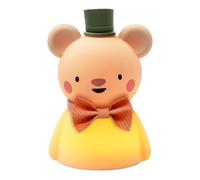 Taf Toys Little Bear - Lámpara de noche recargable de silicona suave con tres ajustes de brillo | Ayuda para dormir recargable por USB para niños pequeños | Luz portátil para bebés y niños a partir de