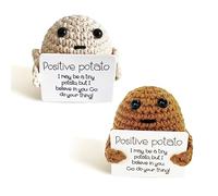 TAFACE 2 Mini Muñecas De Patata De Punto Creativas, Muñecas De Patata De Punto Creativas, Adaptadas Para Regalos De Energía Positiva Para Niños Y Adultos