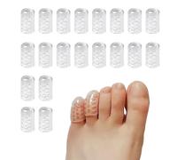 TAFACE 20 piezas de cubiertas de dedos, protectores de dedos de los pies, almohadillas transparentes para los dedos de los pies, cubiertas acolchadas para los dedos de los pies,