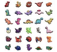 TAFACE 30 Piezas Decoraciones De zapatos De Dinosaurio, Hebillas De zapato Impermeables Durables, Abalorios Flexibles, Cloruro De Polivinil