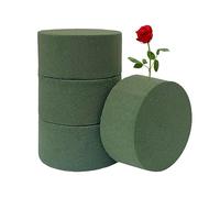 TAFACE 4 Unidades de Espuma de Flores Redondas, Húmedas y Secas para Arreglos Florales, Bodas y Tiendas (Verde)