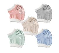 TAFACE 5 pares de rodilleras, rodilleras antideslizantes, protección de seguridad para bebé que se arrastra, rodilleras para bebé rastrándose, Verde, Rosa, Gris Claro, Azul, Caqui, 10 * 10 * 5cm