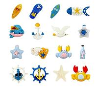 TAFACE Adornos De Zapatos De Verano 16 Piezas - Diseños De Dibujos Animados, Hebillas De Caucho para Bricolaje - Cloruro de Polivinilo