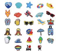 TAFACE Decoraciones De Zapatos De Playa Para Verano, Diseño De Cocodrilo Impreso Para Zuecos De Niñas y Niños