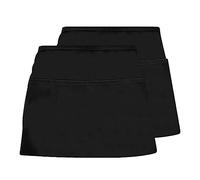 TAFACE Delantal Corto de 2 Piezas con Bolsillos, Resistente a Manchas e Impermeable para Cocina, Jardinería, Restaurante y Cafetería. (Negro)