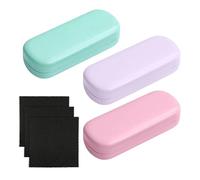 TAFACE Funda De Gafas De 3 Piezas, Paño De Gafas De 3 Piezas, Funda Protectora Para Gafas, Gafas De Sol, Gafas De Lectura, Adecuado Para Hombres Y Mujeres (3 Colores), azul, Talla única