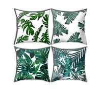 TAFACE Juego de 4 fundas de almohada impermeables para exteriores, para sofá, terraza, salón, dormitorio y otras decoraciones (45 x 45 cm)