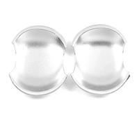 TAFASVCVMK Automóvil Manija Puerta Para Everest U268 UR 2007-2014 Cubierta Protectora Antirrayas Para Manija De Puerta Un Solo Orificio(2 Small Door Bowls Electroplated)