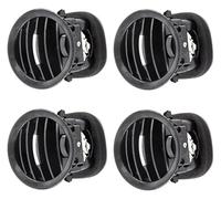 TAFASVCVMK Consola Central Salida Aire para Opel para Adam para Corsa D MK3 para Vauxhall 13417363 2201099 Cromo/Negro A/C Cubierta Ventilación Aire Rejilla Salida(4 X Chrome)