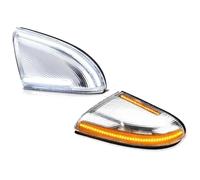 TAFASVCVMK Intermitente Retrovisor Para Dodge Para Ram 1500 2500 2009-2022 2 Luces Intermitentes Dinámicas Estacionamiento Luz Giro Trasera Blanca Para Espejo Lateral(2PC R L Clear)
